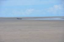 Maré bem baixa na partida de Tatajuba - CE